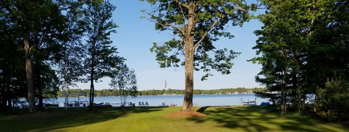 Alpine Beach Cabins on Otsego Lake.